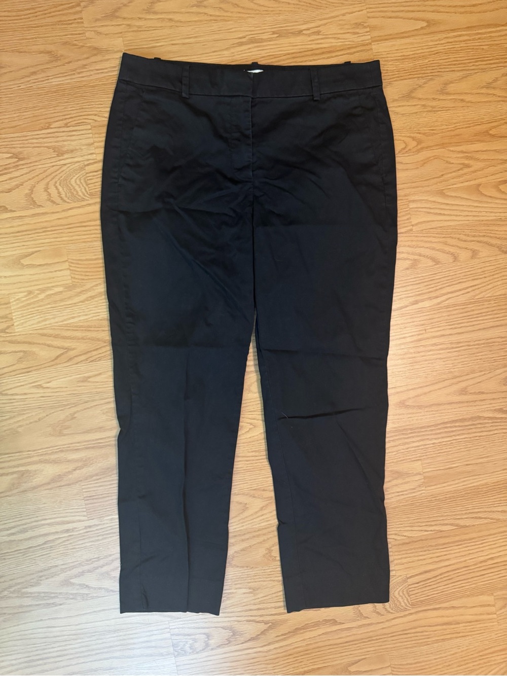 J. Crew Black Straight-Leg Dress Pants Womens 8